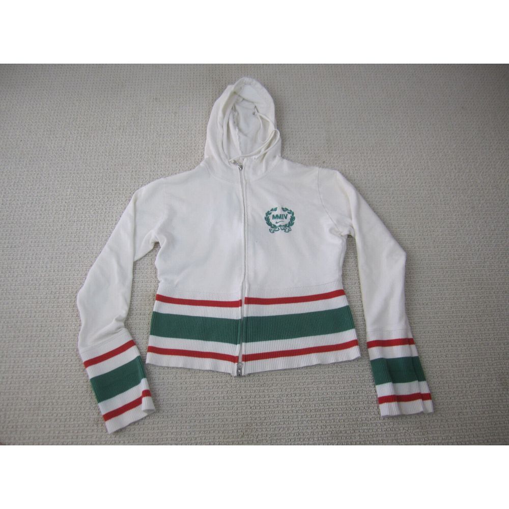 Nike Jacket Teens Girls Large White Green Kenya Hoodie Track Fleece Zip Up‎